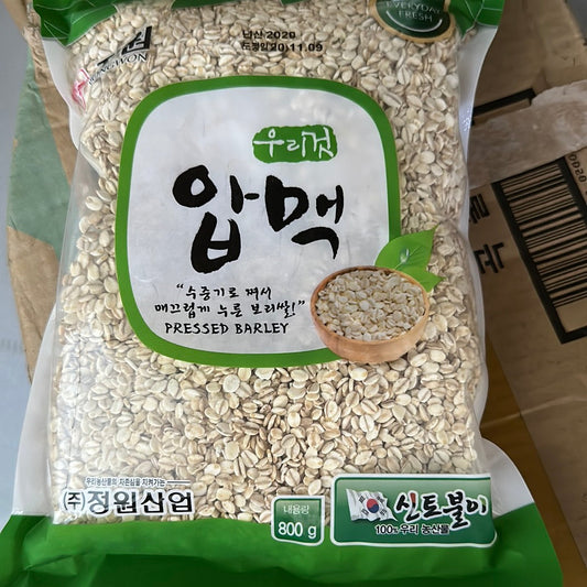 정원 압맥 JW PRESSED BARLEY 800Gx20