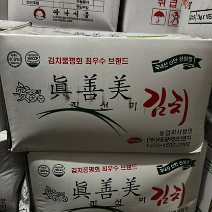 [BOX] 한국산 대광 진선미 배추김치 DK CABBAGE KOREAN KIMCHI 10KG